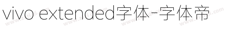 vivo extended字体字体转换